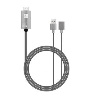 2m USB to HDMI 2K HD Cable Cord for 8-Pin Apple Devices_0