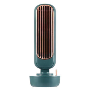 Retro Humidification Silent Wireless USB Power Tower Fan_0