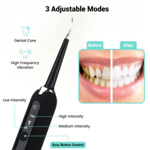 USB Rechargeable Electric Tooth Plaque Cleaning Kit with LED Light_0