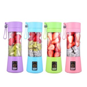 USB Rechargeable 4-Blade Powerful Portable Smoothie Blender_0