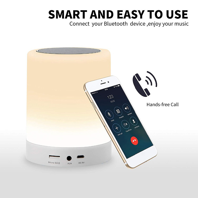 USB Rechargeable Touch Control LED Light and Bluetooth Speaker - ODeals AU