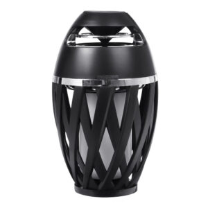 USB Charging Outdoor Bluetooth Speaker with LED Flame Light_0