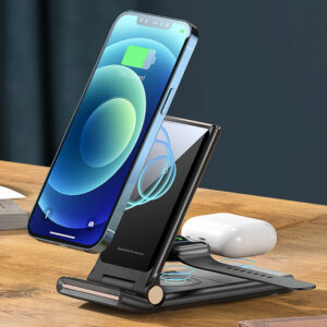 15W 3-in-1 Wireless Fast Charger for QI Devices- Type C Interface_0