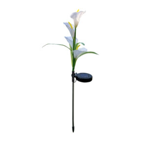 Solar Powered Calla Lily Garden Décor Flower Lights_0