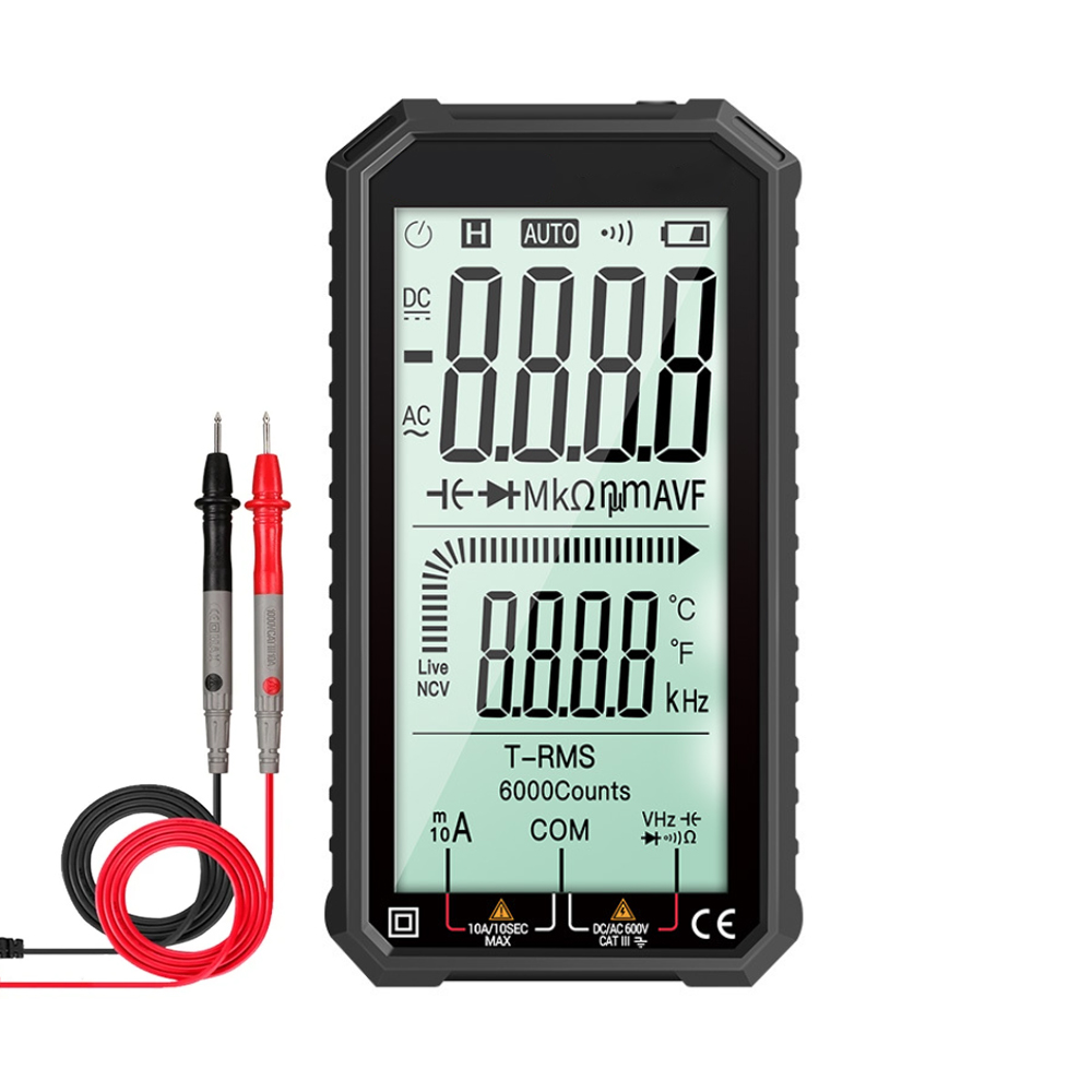 Battery Operated LCD Screen Automatic Digital Multimeter - ODeals AU