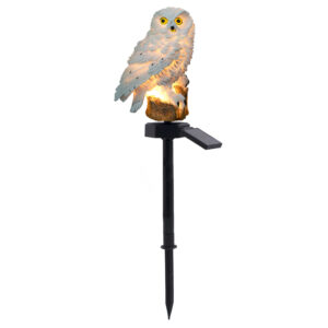 Solar Powered Waterproof Outdoor Garden Ornament Owl Light_0