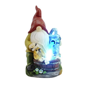 Solar Powered Outdoor LED Lighting Decorative Garden Gnome_0